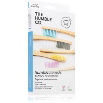The Humble Co. Brush Adult Periuta de dinti de bambus mediu