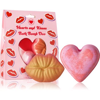 I heart revolution bath fizzer heart & kisses bombă de baie