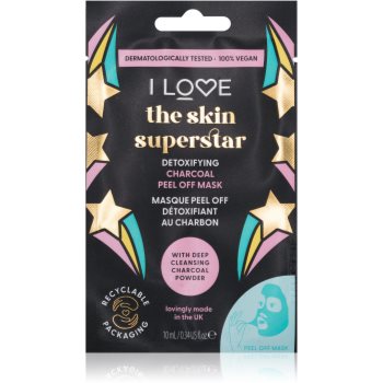 I Love Skin Superstar mască activă și detoxifiantă cu carbon activ