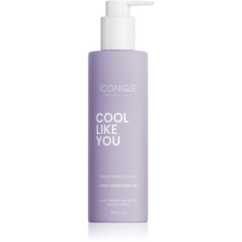 ICONIQUE Professional COOL LIKE YOU Perfect Blonde & Silver Violet balsam neutralizeaza tonurile de galben