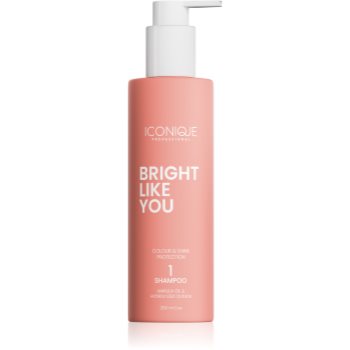 ICONIQUE Professional BRIGHT LIKE YOU Colour & Shine Protection Shampoo șampon regenerator pentru păr vopsit