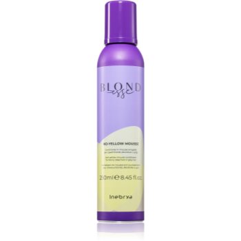 Inebrya BLONDesse No-Yellow Mask balsam spumă neutralizeaza tonurile de galben