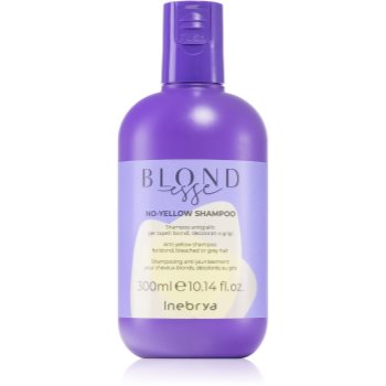 Inebrya Blondesse No-Yellow Shampoo șampon pentru neutralizarea tonurilor de galben pentru părul blond şi gri Inebrya
