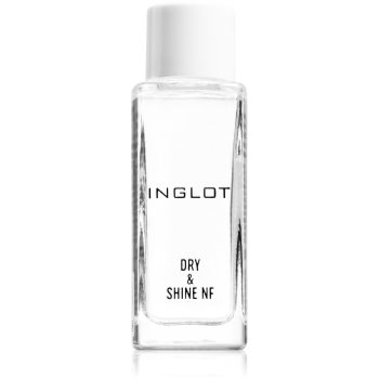 Inglot dry & shine nf top coat pentru unghii, pentru accelerarea uscării ojei rezerva