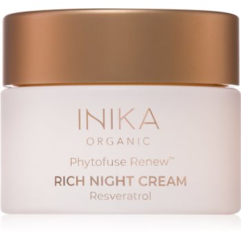 INIKA Organic Phytofuse Renew Rich Night Cream Crema de noapte anti-oxidanta