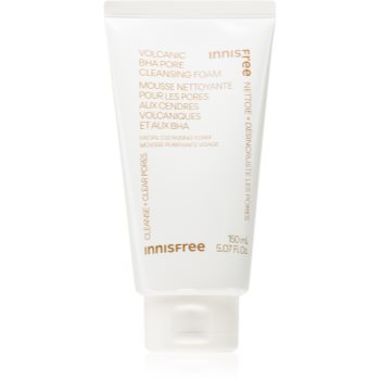 innisfree Volcanic BHA Pore Cleansing Foam demachiant spumant delicat pentru netezirea pielii si inchiderea porilor
