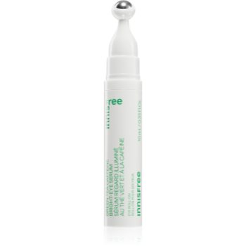 innisfree Green Tea Caffeine Bright-Eye Serum Roll-on pentru ochi racoritor împotriva ridurilor și a cearcănelor întunecate