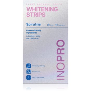 Cosmetice și accesorii, InoPro Green Whitening Strips Spirulina benzi pentru ablirea dintilor pentru dinti - Sellmag.ro