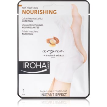 Iroha Nourishing Argan mască regeneratoare pentru picioare și unghii Iroha
