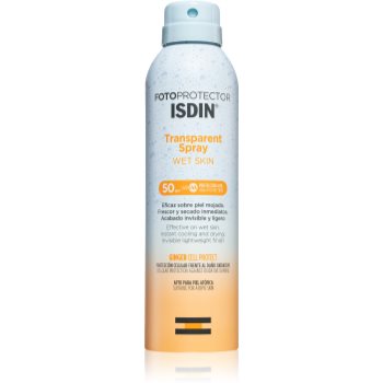 ISDIN Transparent Spray Wet Skin spray solar SPF 50