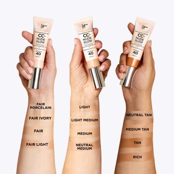 IT Cosmetics Your Skin But Better CC + Nude Glow Fond de ten iluminator SPF 40 - 1 | YEO