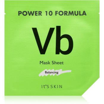 It´s Skin Power 10 Formula VB Effector mască textilă nutritivă pentru tenul gras, predispus la acnee