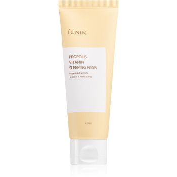 iUnik Propolis Vitamin mască de noapte pentru reînnoirea pielii cu complex de multivitamine