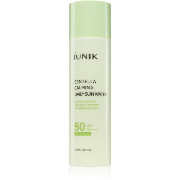 IUNIK Centella Calming Daily Sun Water calmant tonic SPF 50+