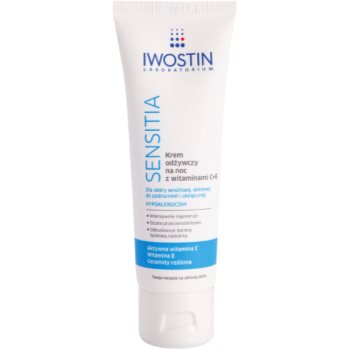 Iwostin Sensitia crema de noapte nutritiva cu vitamine C si E pentru piele sensibila si alergica Iwostin Cosmetice și accesorii