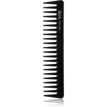 Janeke Black Line Gel Application Comb pieptene de păr pentru aplicarea produselor cu textură de gel