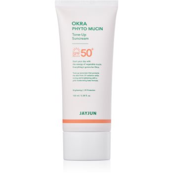 Jayjun Okra Phyto Mucin crema protectoare cu efect de tonifiere SPF 50+