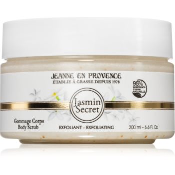 Jeanne en provence jasmin secret exfoliant delicat pentru corp produs parfumat pentru femei