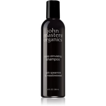 John Masters Organics Spearmint & Meadowsweet Scalp Stimulating Shampoo sampon pentru cresterea parului pentru un scalp seboreic accesorii imagine noua
