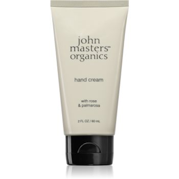 John Masters Organics hand cream Rose & Palmarosa crema nutritiva cu ulei de trandafir