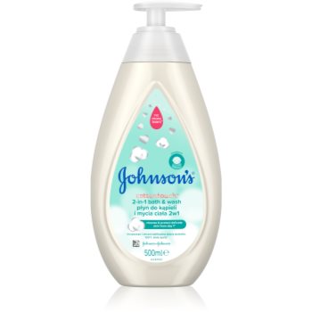 Johnson’s® Cottontouch spumant de baie și gel de duș 2 in 1