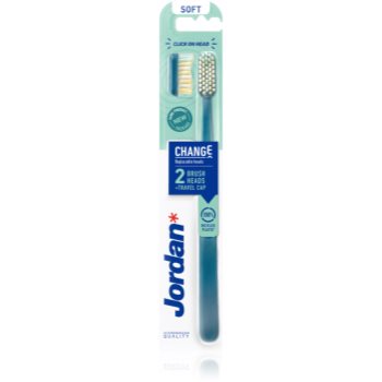 Jordan Change Soft 2-head зубна щітка + змінні щітки 1 кс