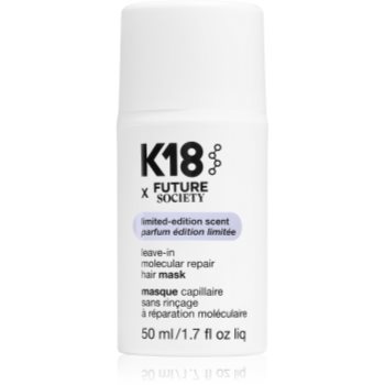 K18 Future x Society Leave-in Molecular Repair Hair Mask masca intensă de întinerire pentru părul decolorat, vopsit și tratat chimic