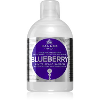 Kallos KJMN Professional Blueberry șampon regenerator pentru par uscat, deteriorat si tratat chimic