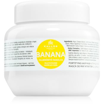 Kallos KJMN Professional Banana mască fortifiantă cu complex de multivitamine