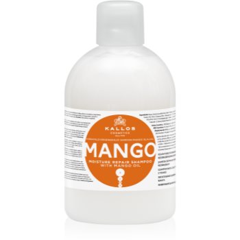 Kallos KJMN Professional Mango sampon hidratant pentru par uscat, deteriorat si tratat chimic