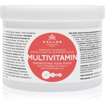 Kallos KJMN Professional Multivitamin masca de par energizant