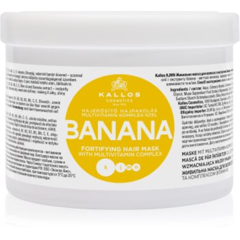 Kallos KJMN Professional Banana mască fortifiantă cu complex de multivitamine