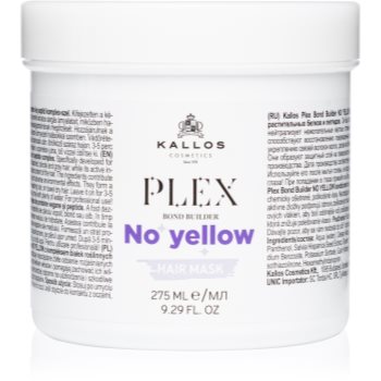 Kallos Plex No Yellow Masca de par neutralizeaza tonurile de galben