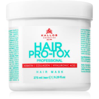 Kallos Hair Pro-Tox Masca pentru par deteriorat cu ulei de cocos, acid hialuronic si colagen