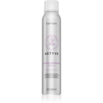 Kemon Actyva Colore Brillante spray cu protecție termică, pentru aranjarea cu placa și cu ondulatorul