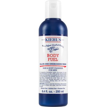 Kiehl\'s Men Body Fuel Wash gel de duș și șampon pentru toate tipurile de ten, inclusiv piele sensibila