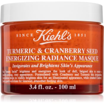 Kiehl\'s Turmeric and Cranberry Seed Energizing Radiance Mask masca pentru albirea tenului pentru toate tipurile de ten, inclusiv piele sensibila