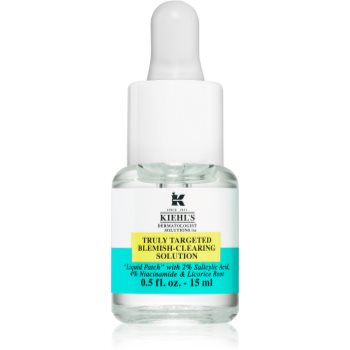 Kiehl\'s Dermatologist Solutions Truly Targeted Blemish-Clearing Solution ser pentru ten acneic