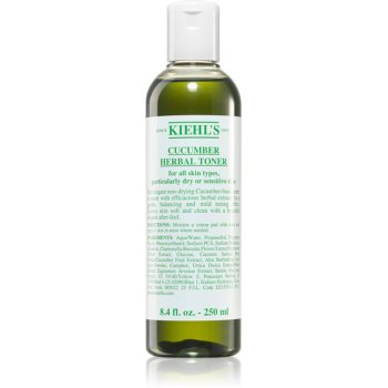Kiehl\'s Cucumber Herbal Alcohol-Free Toner tonic pentru fata pentru piele uscata spre sensibila