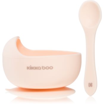 Kikkaboo Silicone Bowl with Spoon bol din silicon cu linguriță