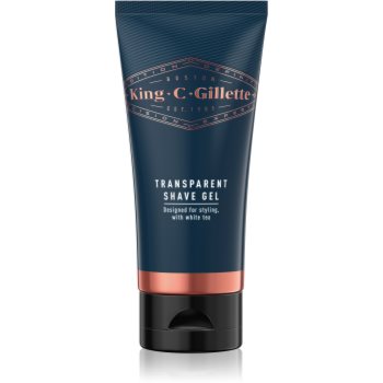 King C. Gillette Transparent Shave Gel White Tea gel pentru bărbierit Online Ieftin accesorii