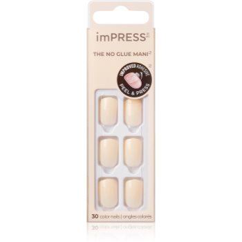 KISS imPRESS The No Glue Mani Short unghii artificiale