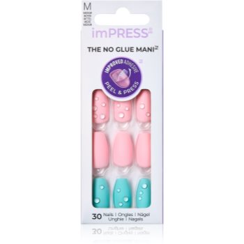 KISS imPRESS The No Glue Mani Medium unghii artificiale