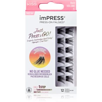KISS imPRESS Just Press & GO ! pachet cu gene fără noduri autoadezive