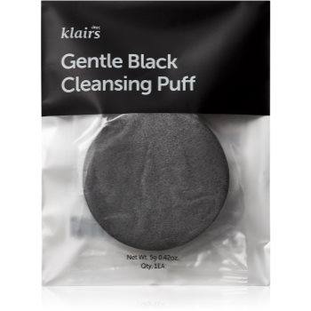 Klairs Gentle Black Cleansing Puff burete pentru curatare facial Klairs Burete pentru curățare