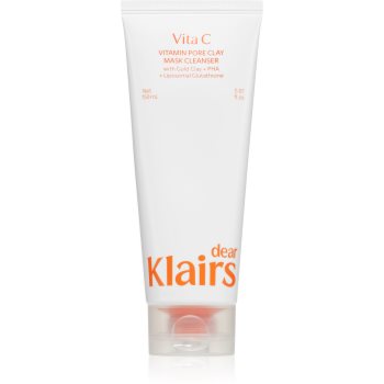  Curatarea pielii, Dear Klairs Vitamin Pore Clay Mask Cleanser crema hidratanta pentru curatare pentru o piele mai luminoasa - Sellmag.ro
