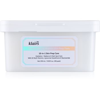 Dear Klairs Freshly Juiced Vitamin Skin Prep Pad dischete de tonifiere pentru luminozitate si hidratare - Sellmag.ro