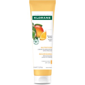 Klorane Mango Leave-in Cream Dry Hair незмивний крем для живлення та зволоження 125 мл