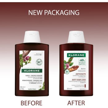 Klorane Quinine & Edelweiss Bio sampon fortifiant impotriva caderii parului - 1 | YEO