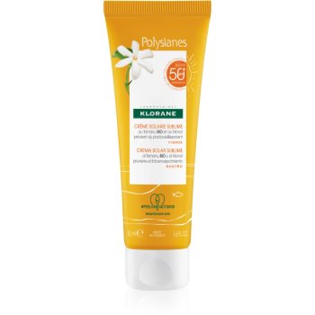 Klorane Monoï & Tamanu crema fata iluminatoare de protectie SPF 50+